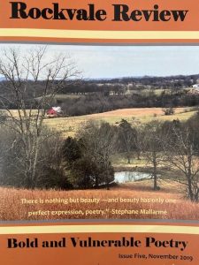 Rockvale Review Issue 5 November 2019 Tennessee landscape farmland and barn and arc of lake and leafless trees