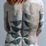 Sandy Frank sculpture red haired woman black birds and poem Someone by Tania Pryputniewicz