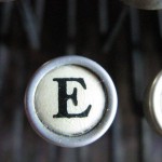 Typewriter e by Robyn Beattie